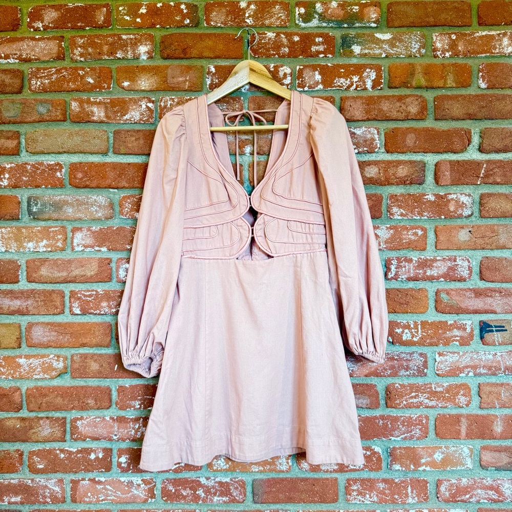 FARM Rio Cut Out Mini Dress Sz Medium - Picture 5 of 8